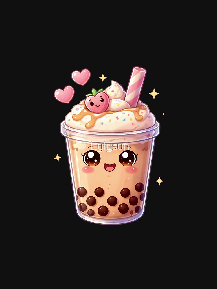 Kawaii Bubble Tea - Cute Pastel Boba Drink. by Lylysun