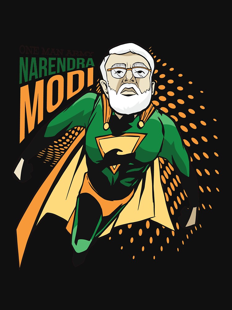 narendra modi superhero by pirminio