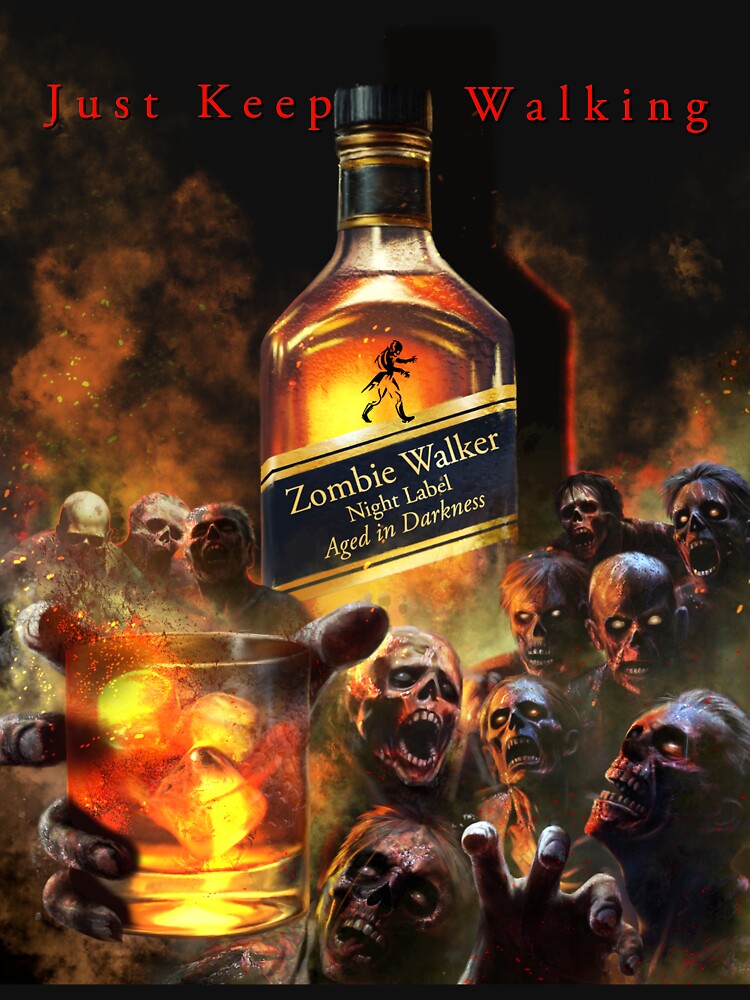 Zombie Walker Parody T-Shirt Design by Fantasy-art-z
