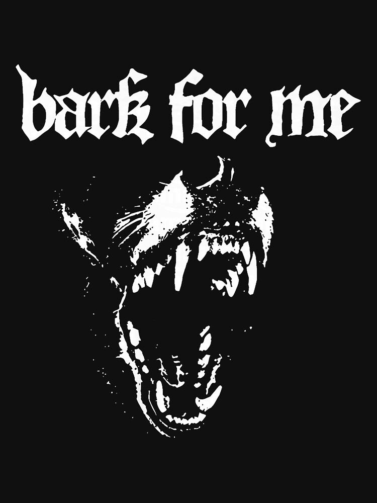 Bark for Me Fierce Dog Blackletter Aesthetic Trendy by MabelWells