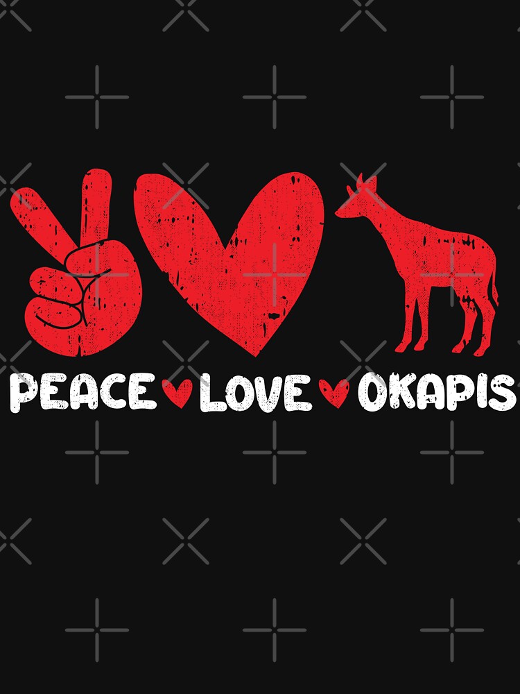 Peace - Love - Okapis Animals lover by GabbyKash
