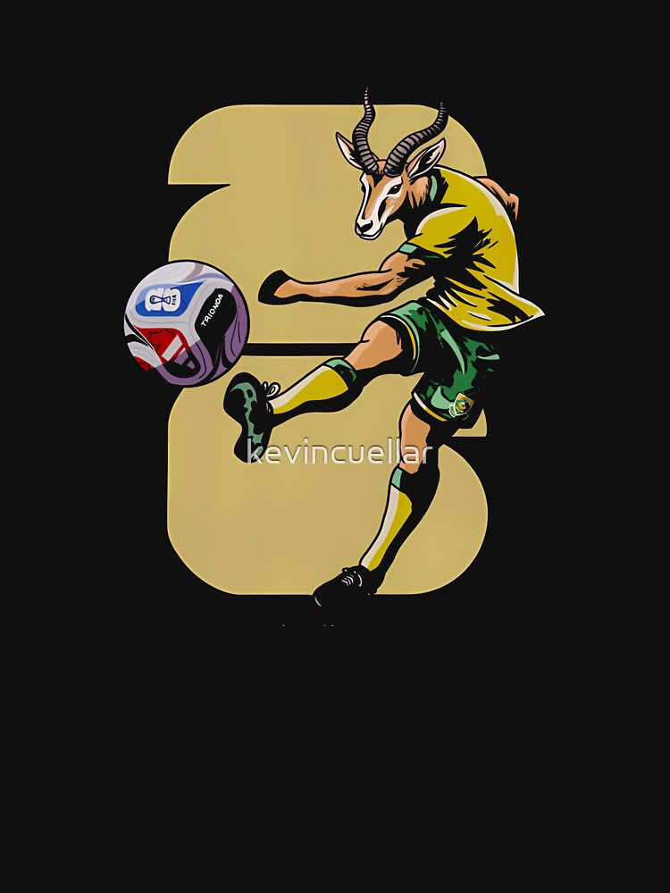 South Africa Springbok Soccer T-Shirt_91176937 by kevincuellar