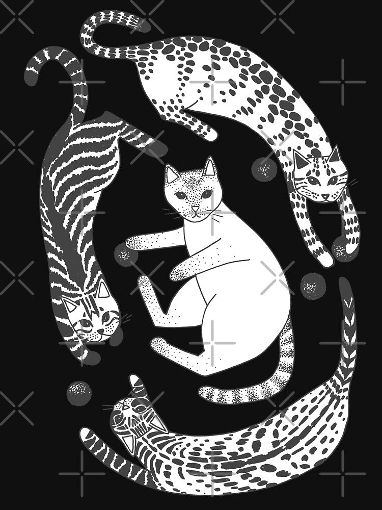 Playful gatines (gray and white) by blursbyai