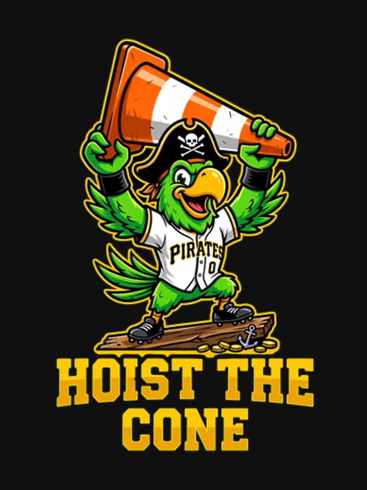 Pirates Hoist The Cone Funny Pittsburgh Baseball by biorhomanorce