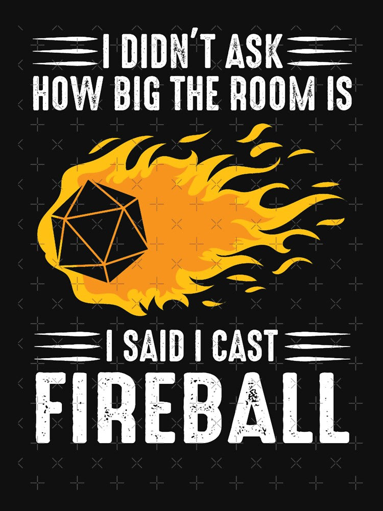 I cast Fireball Wizard Sorcerer DM Gift TTRPG by CliffoKlein