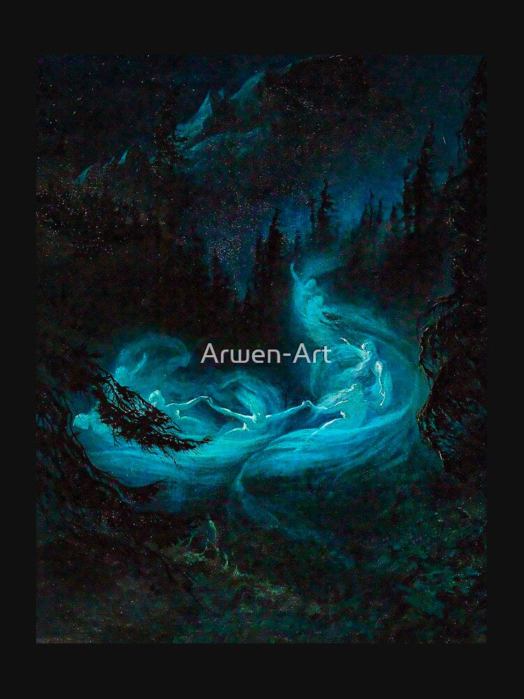 The fairy dance 1895 by Karl Wilhelm Diefenbach by Arwen-Art