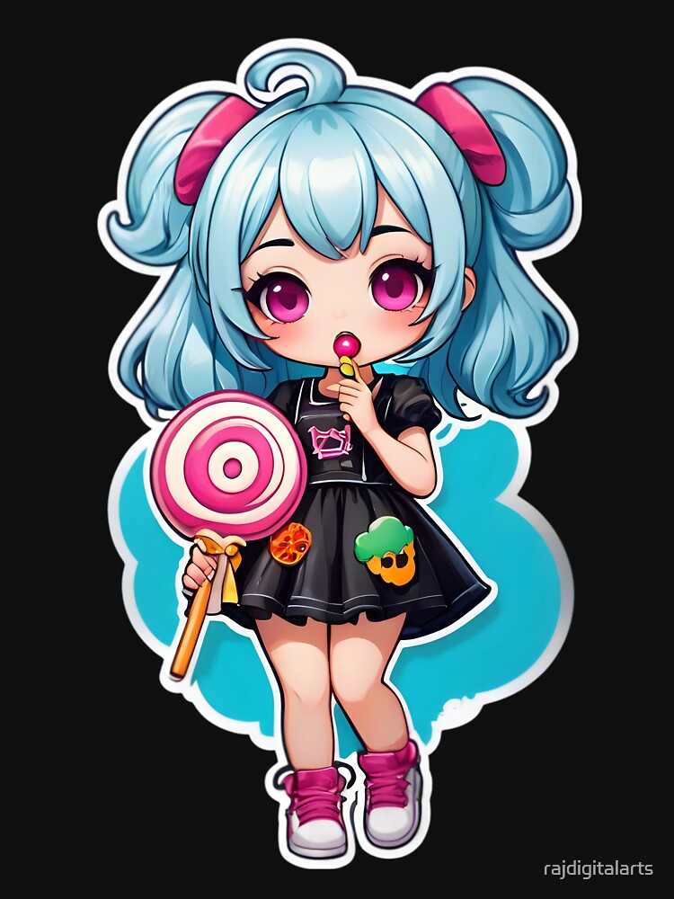 anime goth girl by rajdigitalarts