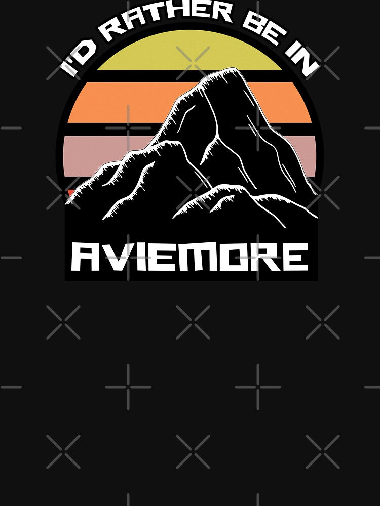 I'd Rather Be In Aviemore Vintage Sunset Souvenir by billingtonpix