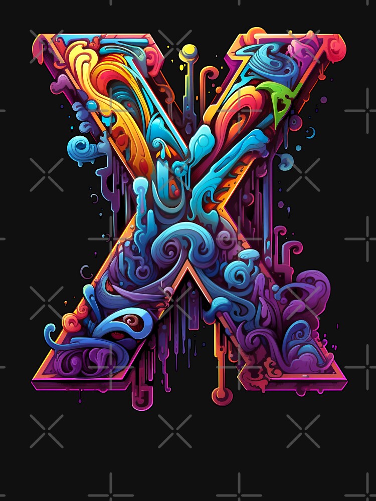 Letter X - Cool, Detailed, typography by Soraia Freire