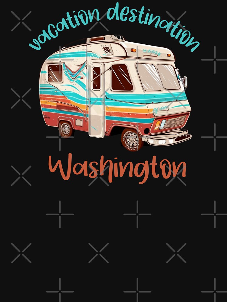 Vacation Destination Washington T-Shirt by MarqisStudio