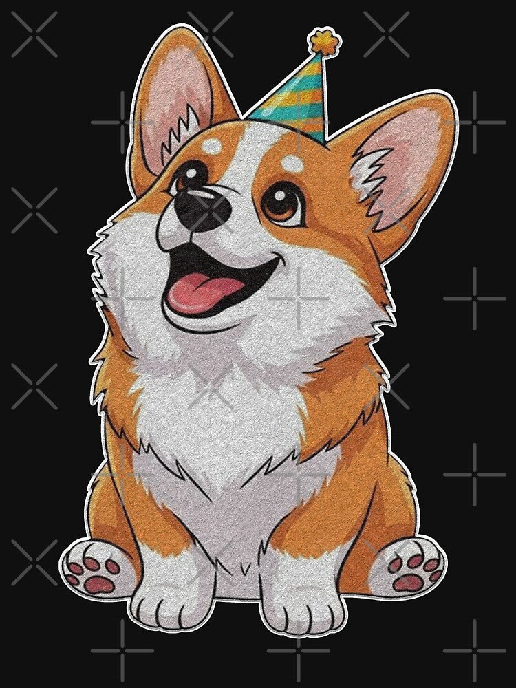 Puppy Corgi With Tennis Ball Cute Dog Lover by franktact