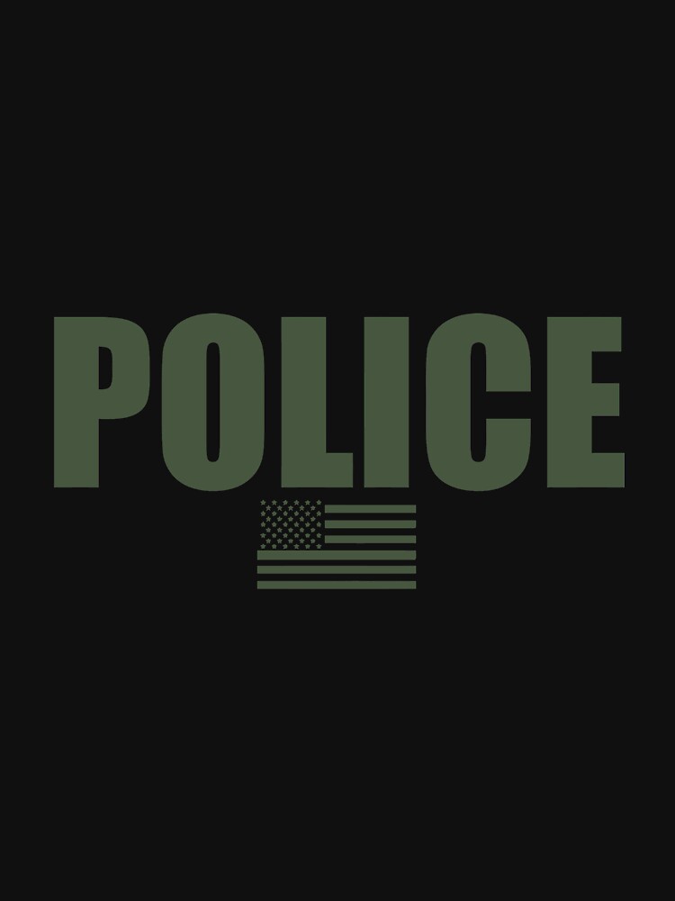 Police Od Green Uniform Long Sleeve Shirt by wymanlynna
