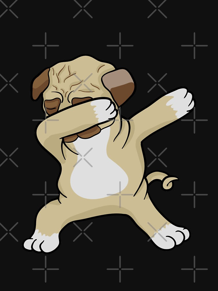 Cute Dabbing Pug Dog Owner Furbaby Pet Canine Animal Lover Breeder Dab by VollLaser