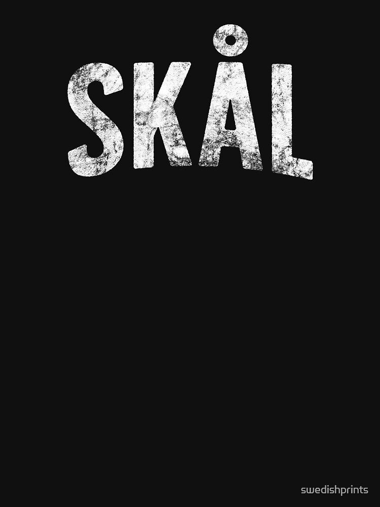 Skål (Vintage) - Cheers in Swedish & Norwegian by swedishprints