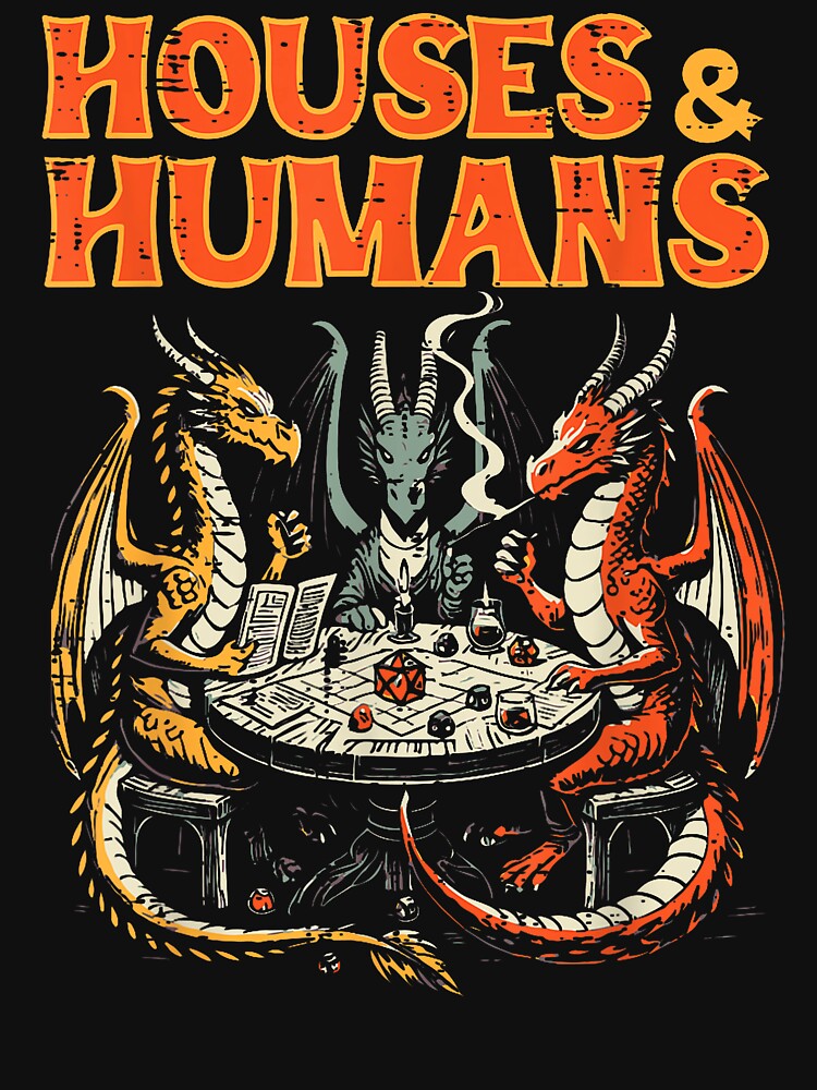 Gaming Houses Humans Rpg Parody Gamer by DanclTees