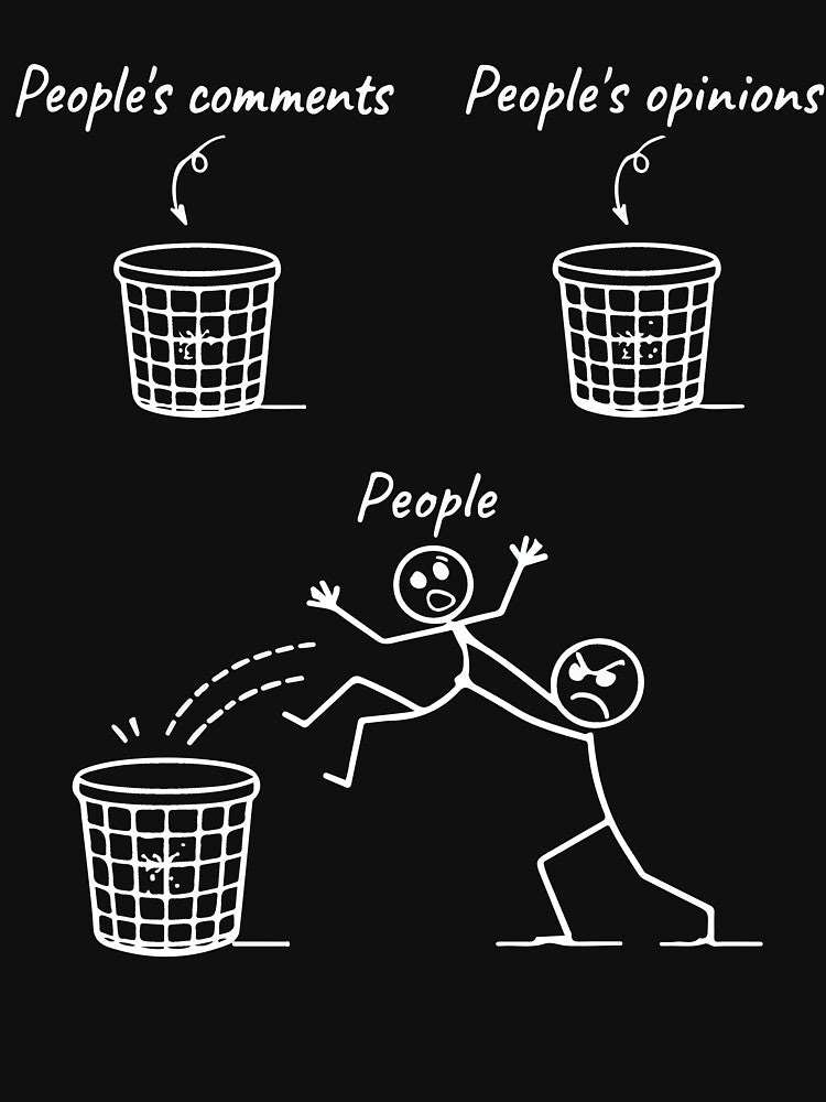 Funny Anti Social Stick Figure Ignore People Sarcastic Introvert Humor by kiralynstration