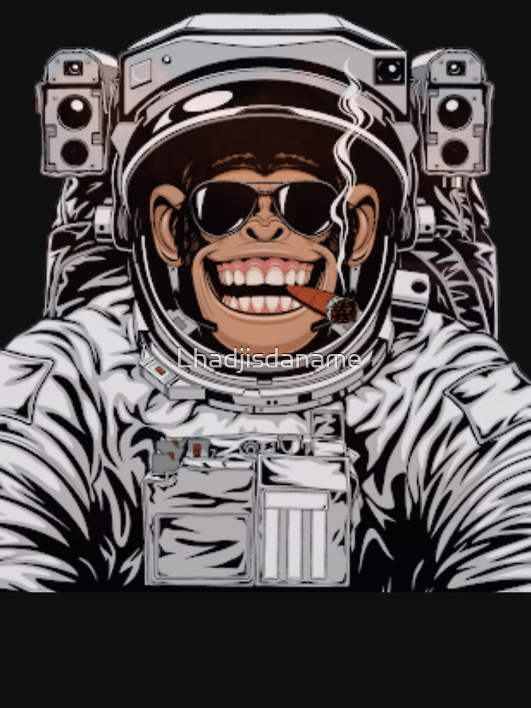 Laughing Astronaut Monkey by Lhadjisdaname