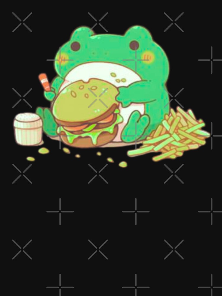 kawaii foodie animal frog classic tshirt by anandsiva2703