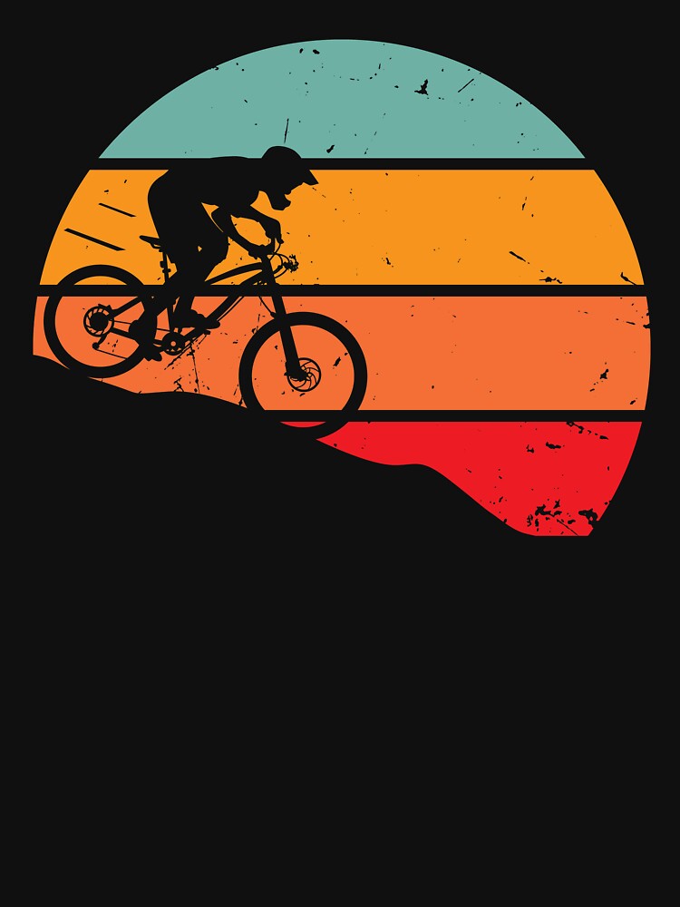 Retro downhill mountain biking by Gerald Waters