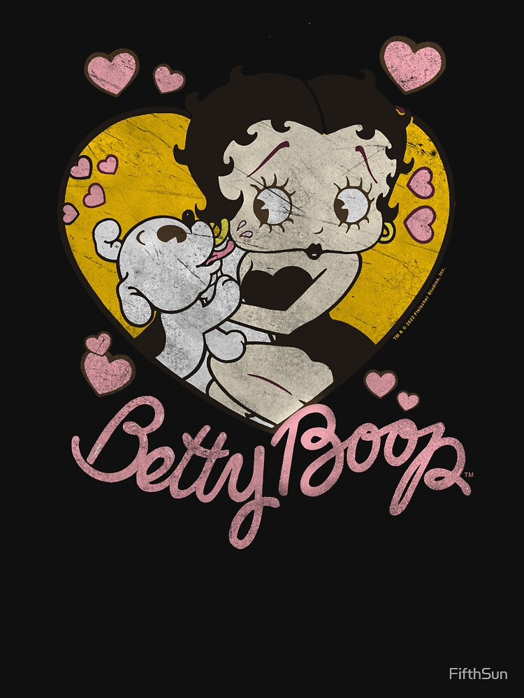 Betty Boop Vintage Pudgy Love Heart Fill Poster by FifthSun