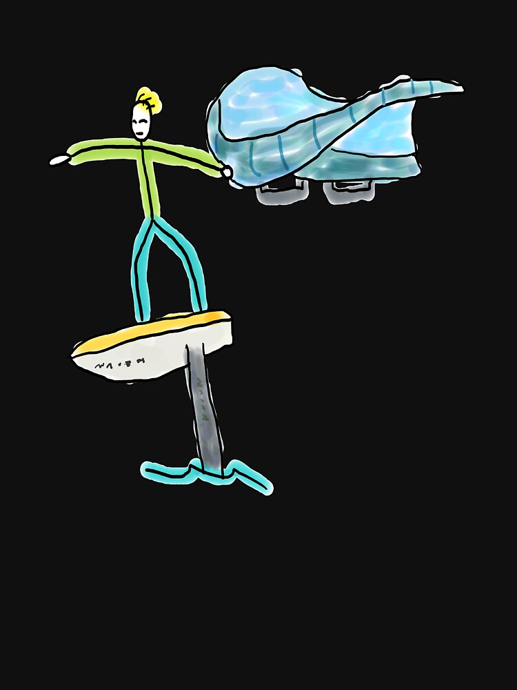 Wing Foiling Stickman by Mark-Ewbie