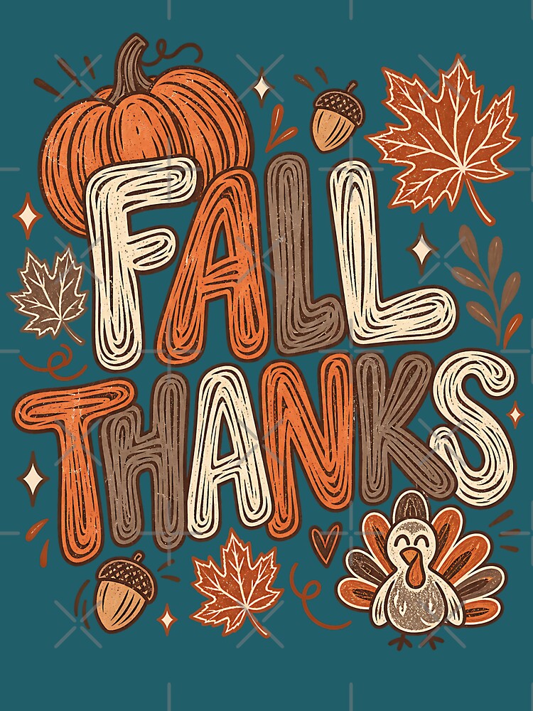 Fall Harvest Thankful Vibes Graphic Tee by DesignArtist.ia