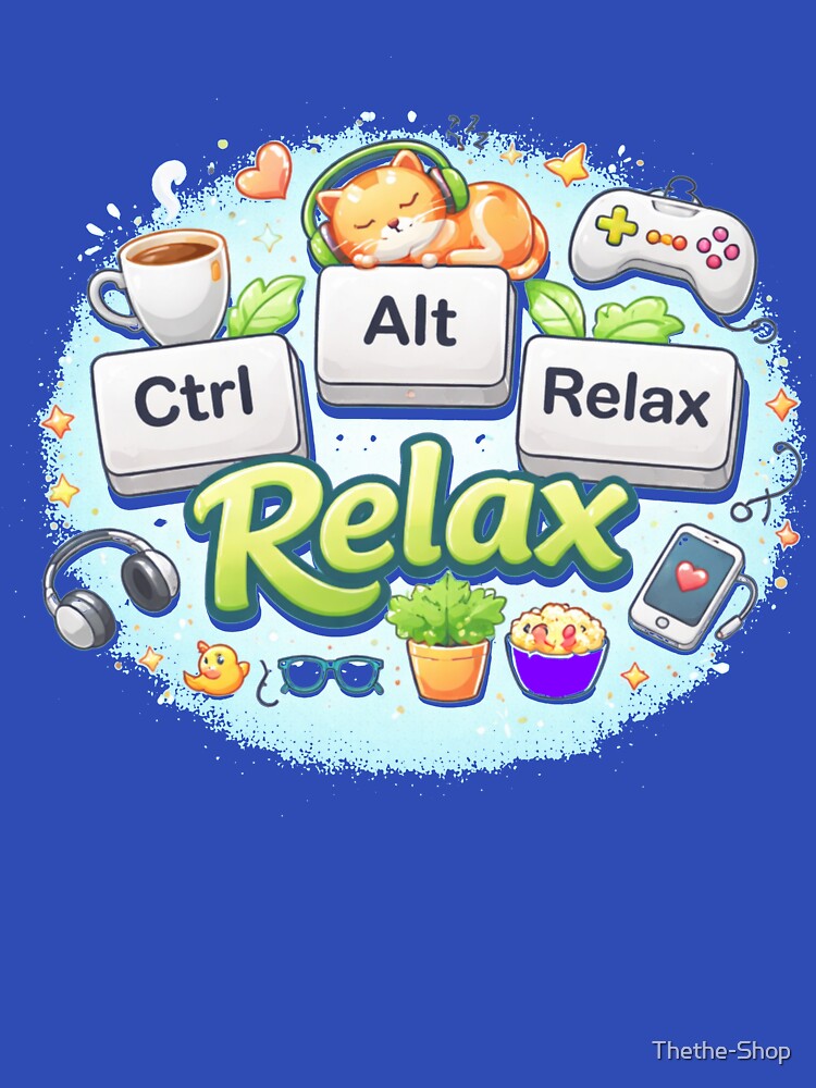 Geek – Ctrl Alt Relax – Computer Humor by Thethe-Shop