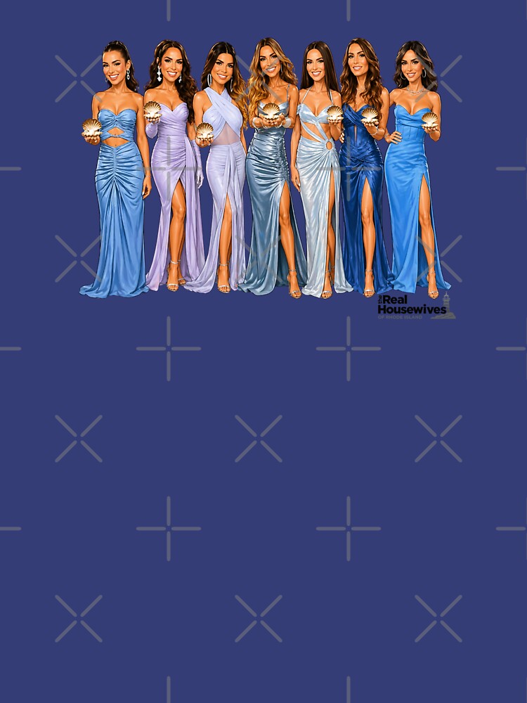 Coastal Glam Reality TV Cast Inspired Illustration | Luxury Housewives Style Beach Elegance Art by SimplyJasper