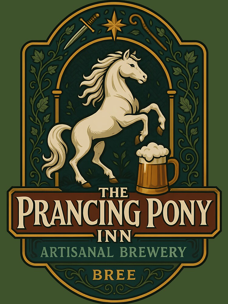Prancing Pony Artisanal Brewery Emblem by agearb
