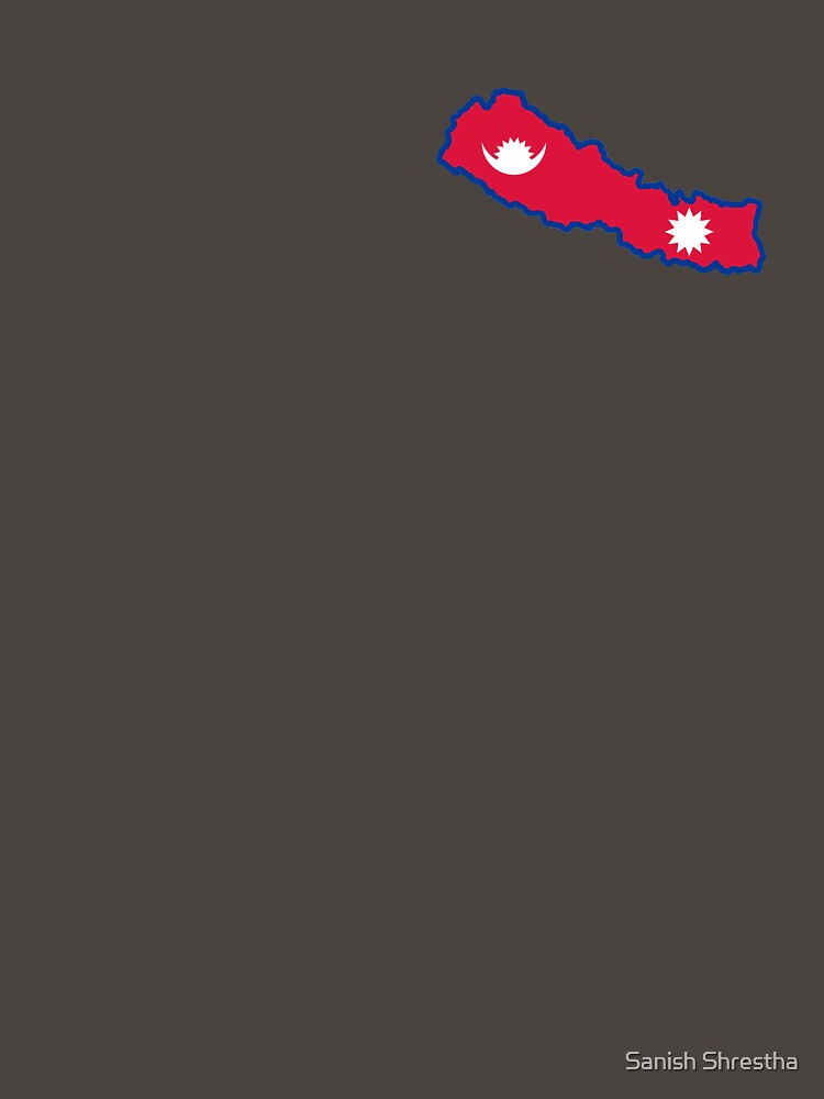 Nepal Map / Flag by Sanish Shrestha