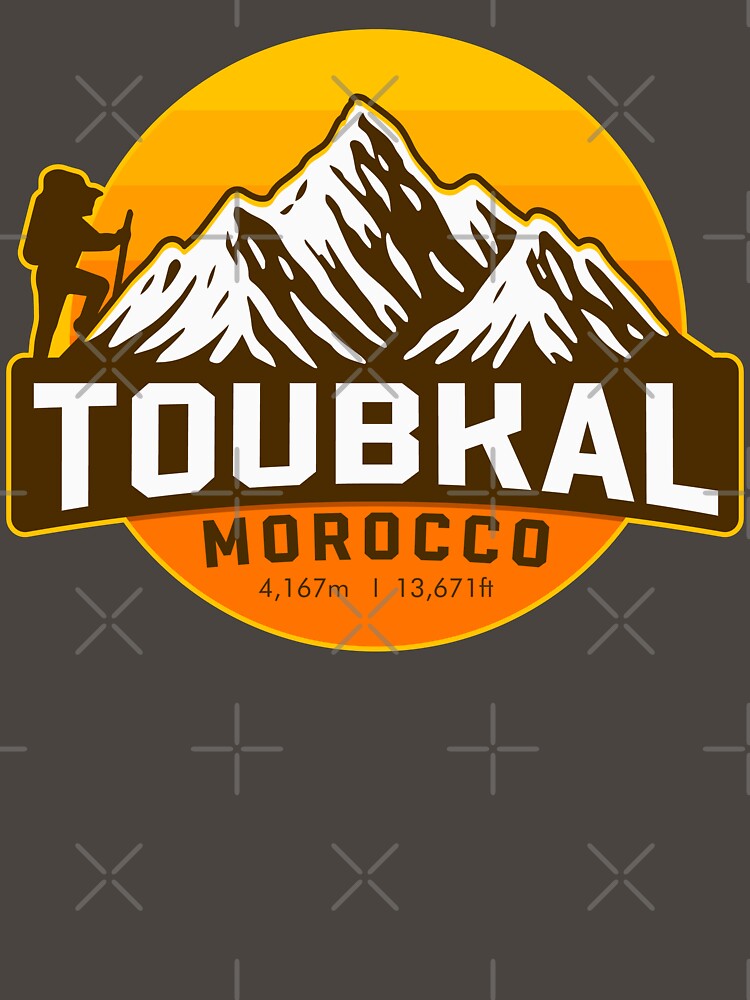 Toubkal, Morocco Sports T-Shirt by MNdesign2607