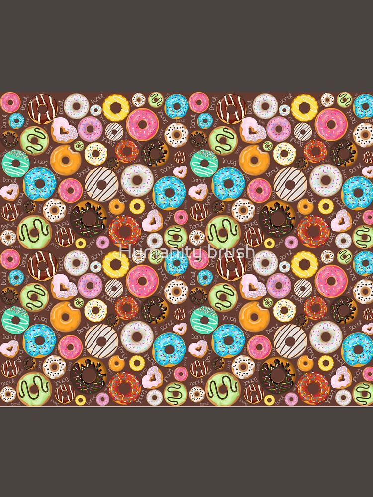 Delicious multiple colors donuts by Humanity brush