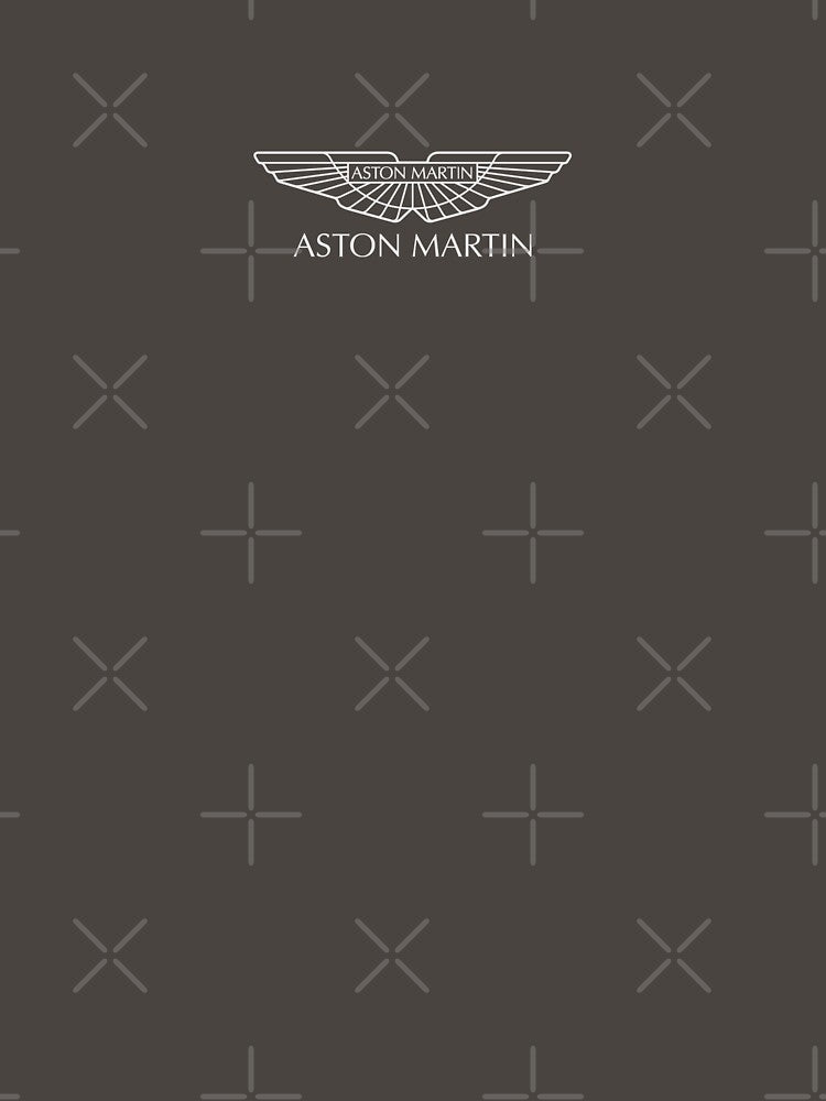 Vintage Aston Martin emblem in white by ClassicMotors