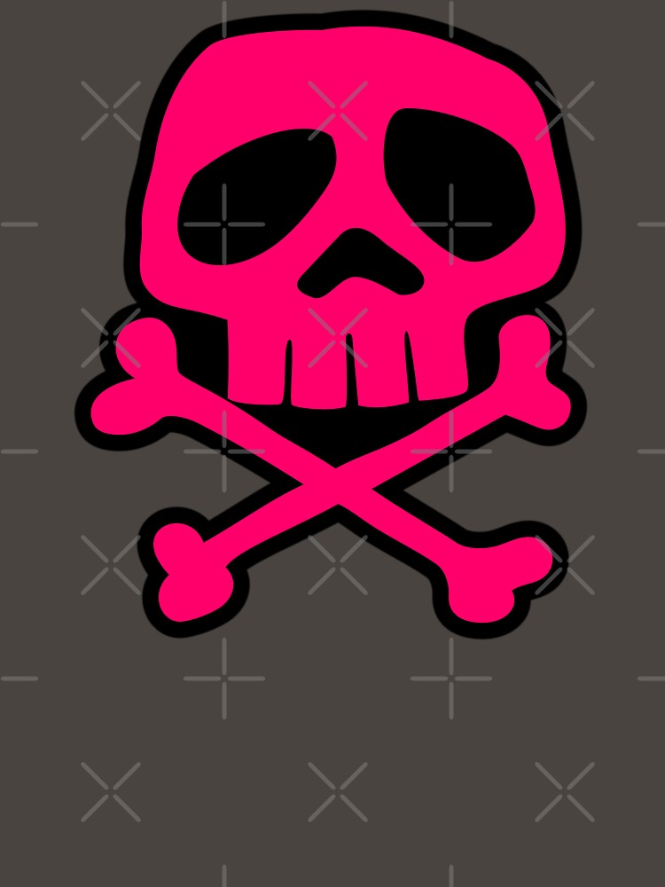 Old School Punk Rock Skull (pink) by muskitt