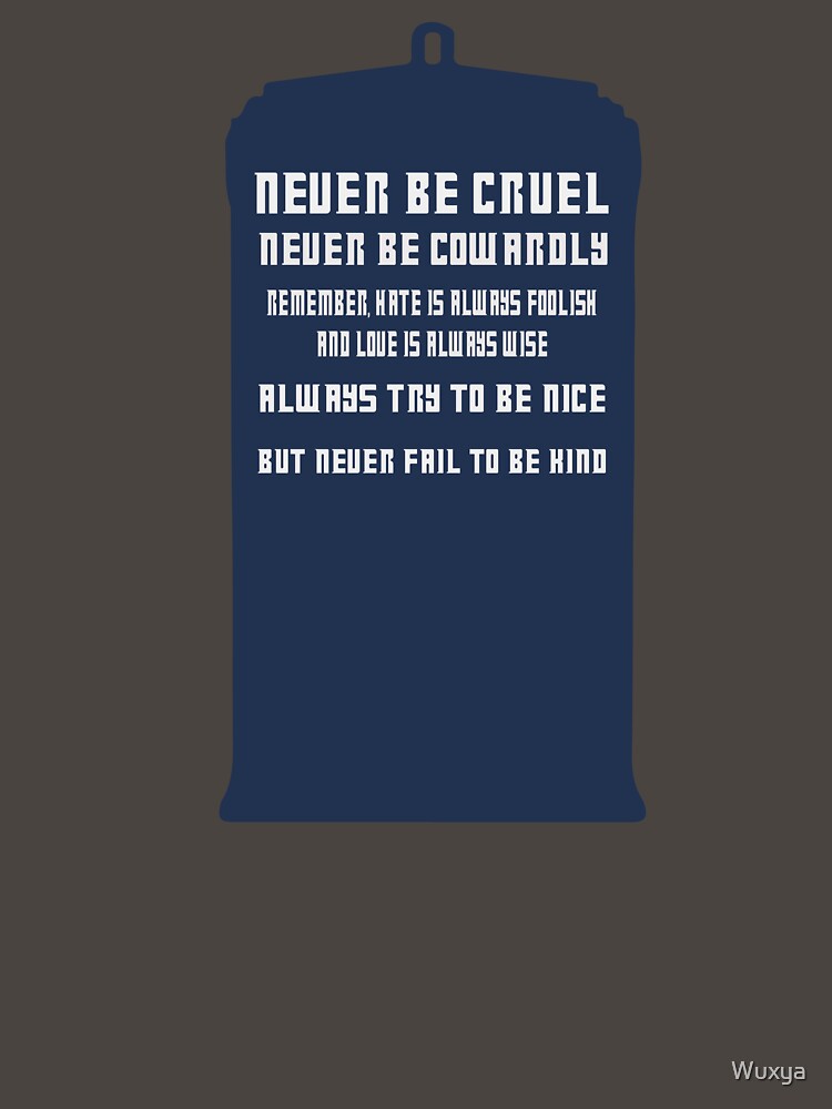 Never be Cruel by Wuxya