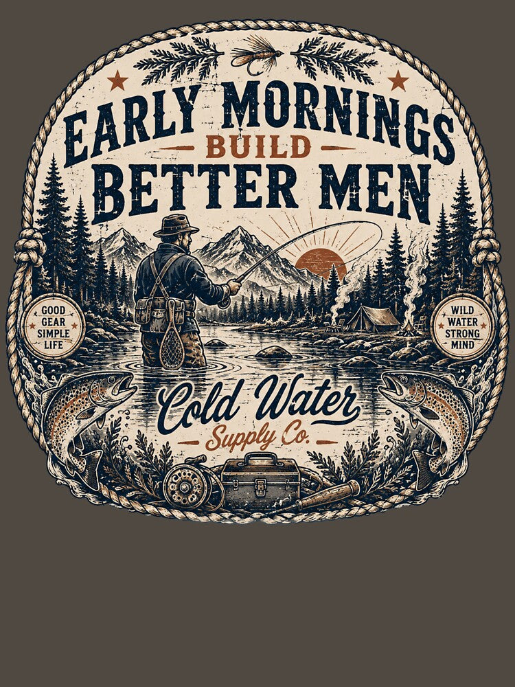 Early Mornings Build Better Men by WindSongDesign