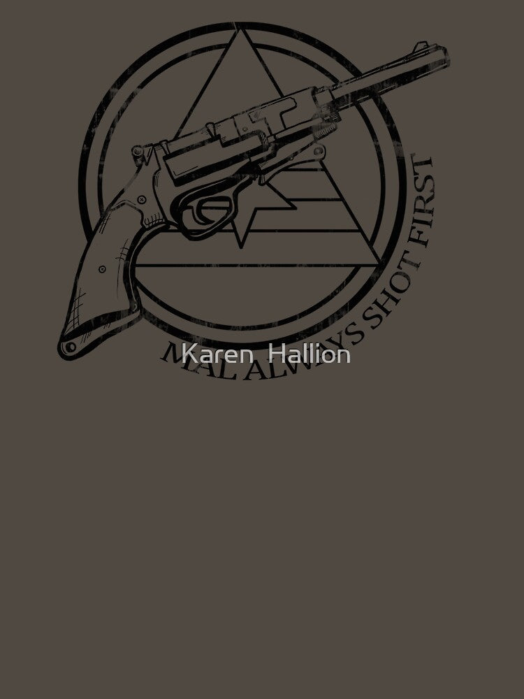 Mal always shot first line version by Karen Hallion Illustration