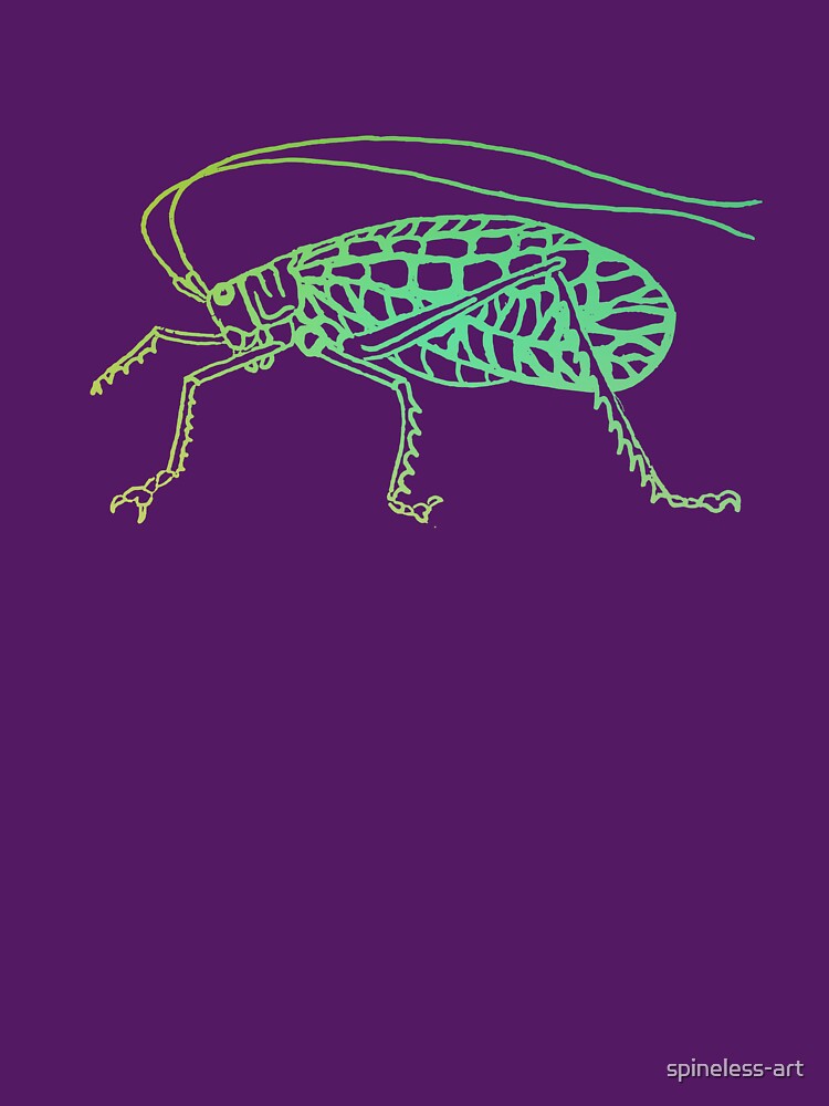 Katydid in greens by spineless-art