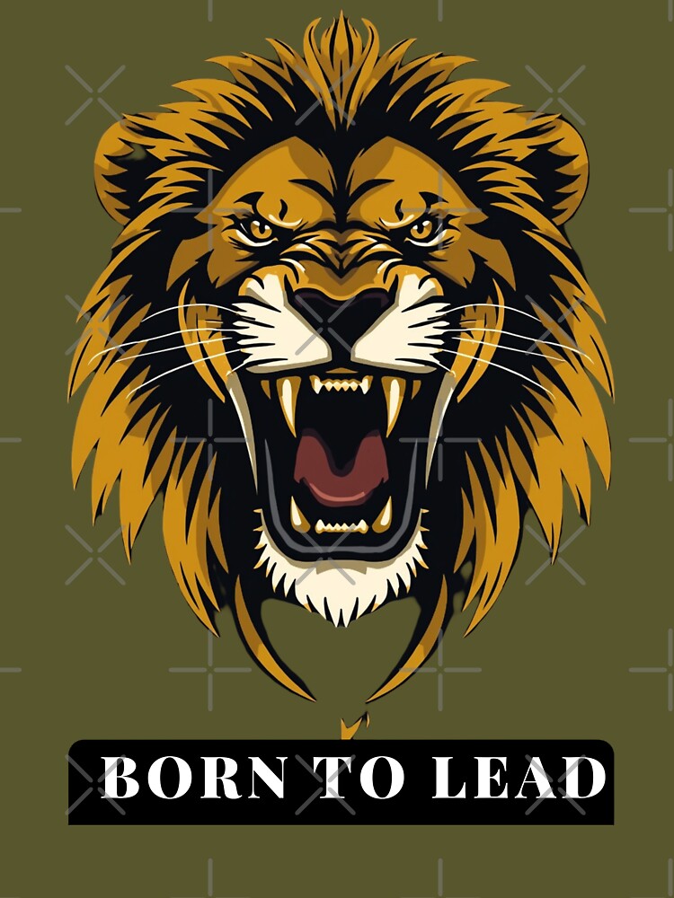 Born to Lead – Fierce Lion Motivation Art by Ashish66K