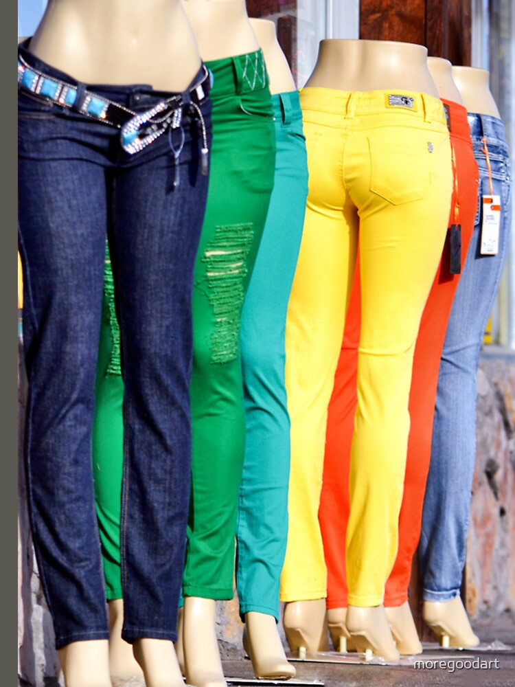 Rainbow of Jeans by MoreGoodArt