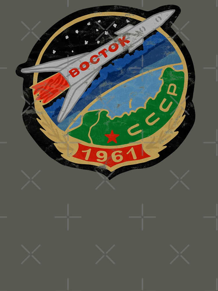Retro Cosmonaut Mission Badge by Unhinged Heather