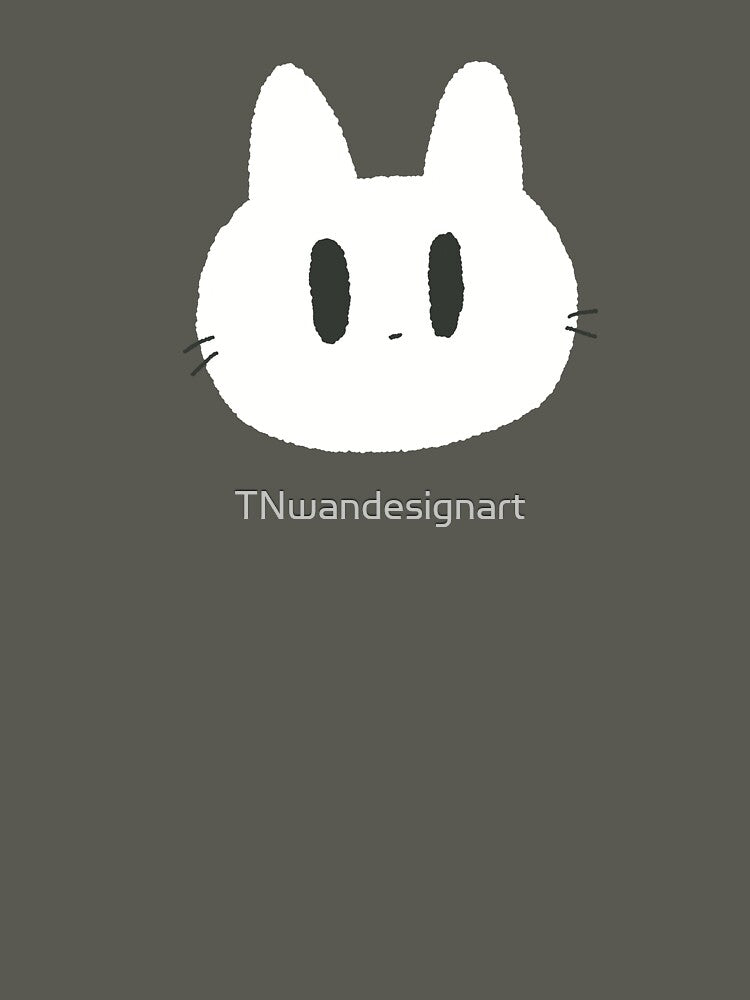white cat by TNwandesignart