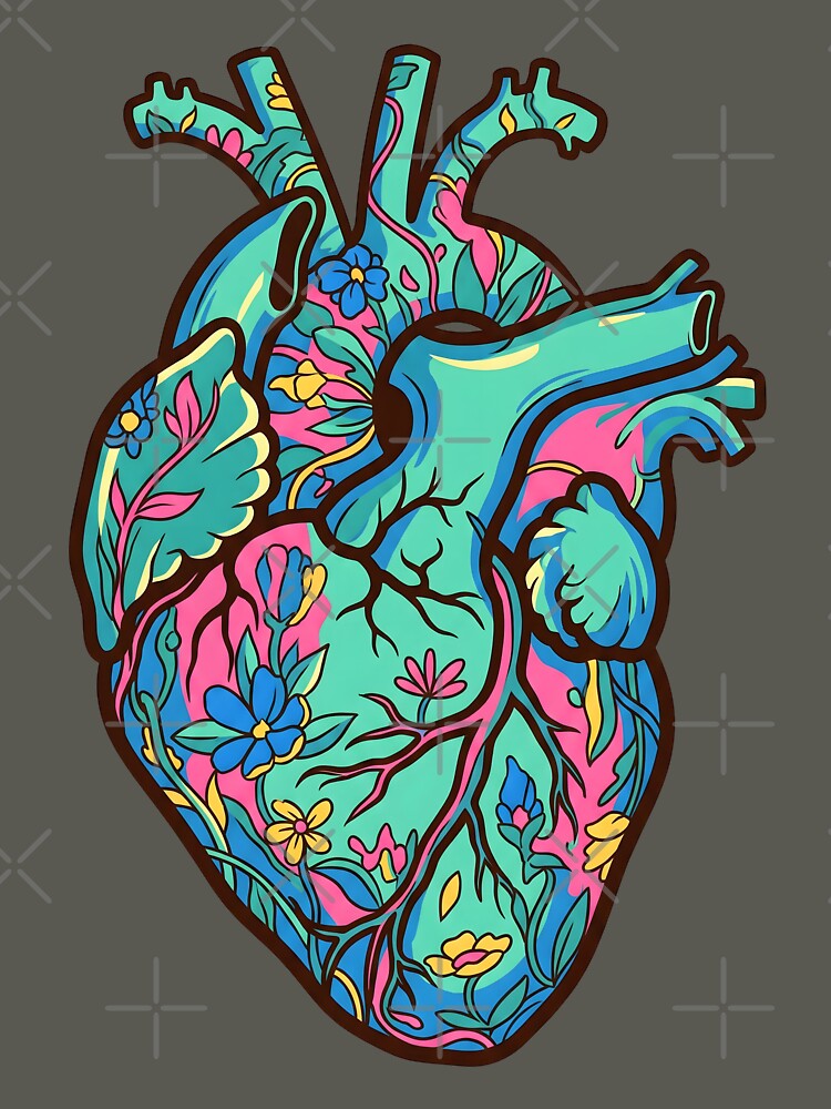 Floral Anatomical Heart by AwesomeBeyondLimits