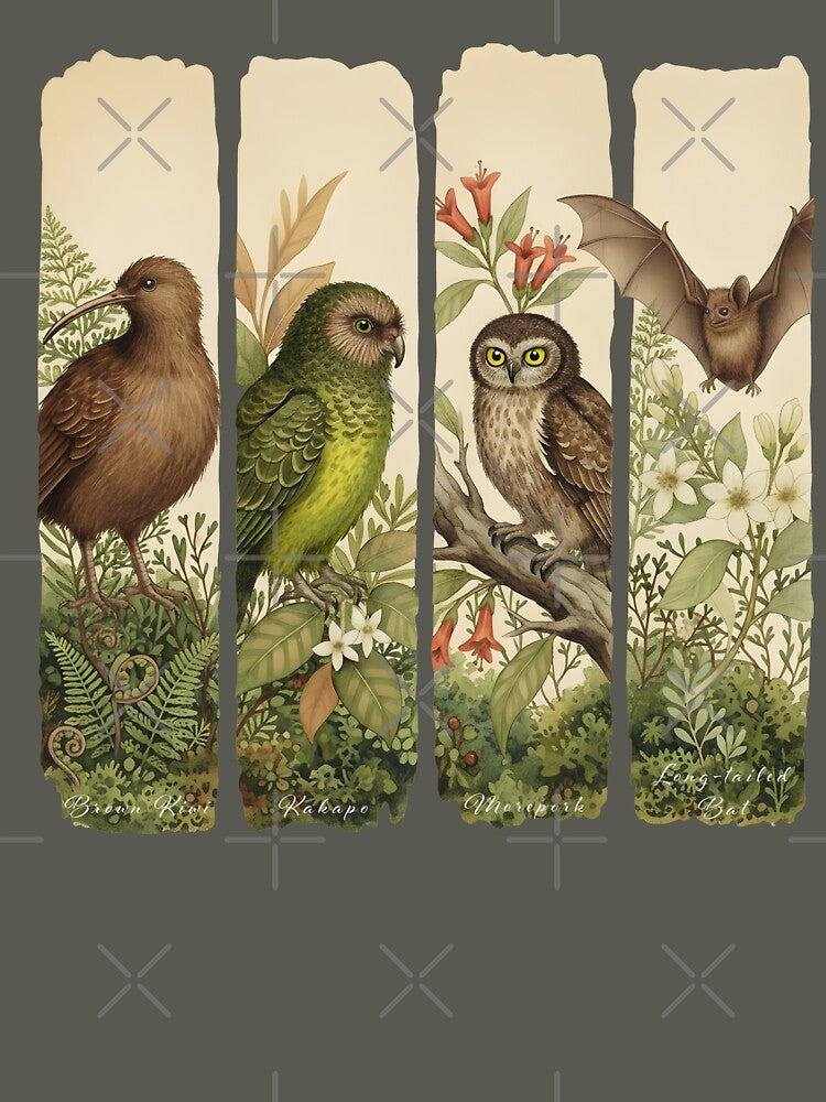 Aotearoa Night Chorus – Kiwi, Kākāpō, Ruru & Pekapeka by MvuuStudio