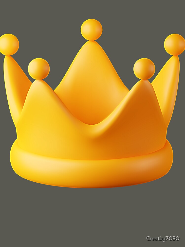 Premium 3D Golden Royal Crown by Creatby7030