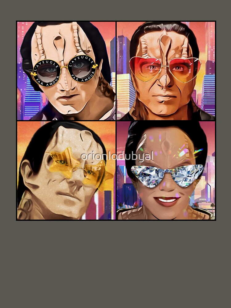 Deep Space Vice Murder LIzard Parody Collage Square by orionlodubyal