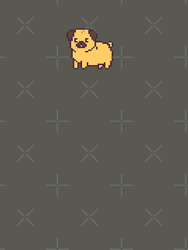 Pixel Art Pug by uxcomshop