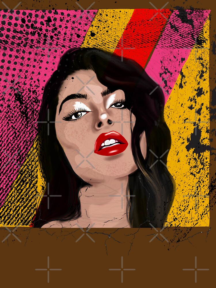 Original Vintage Pop Art | Girl looking by Mused by Melancholy