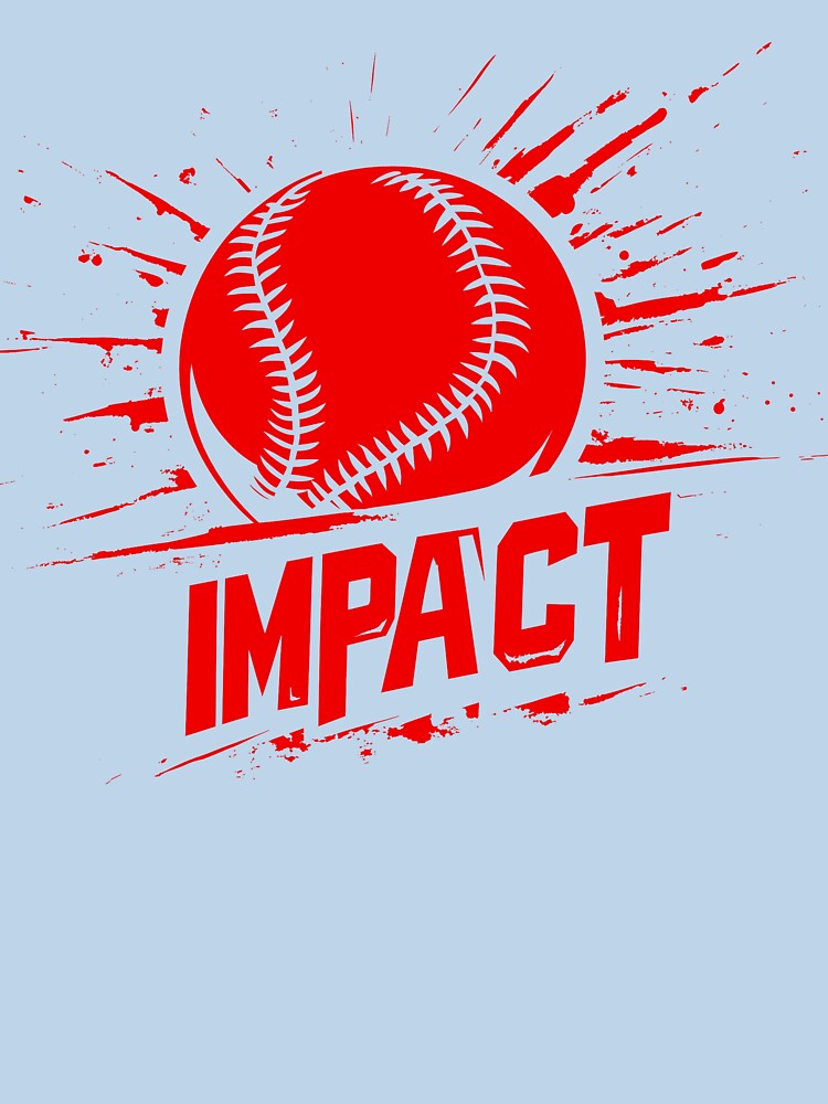 Baseball "Impact" tee red by Zen Lael