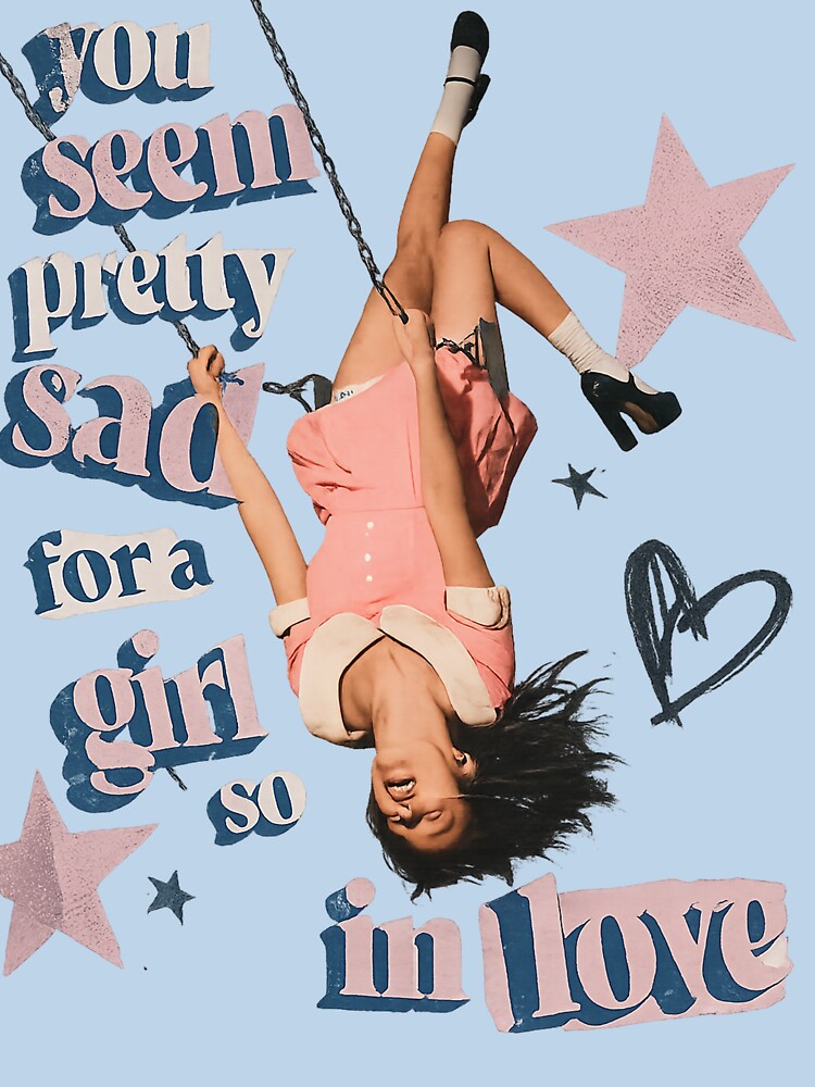 Sad Girl In Love Retro Aesthetic Collage by ganeshogle